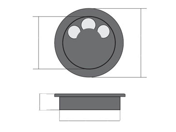 Round outlet box